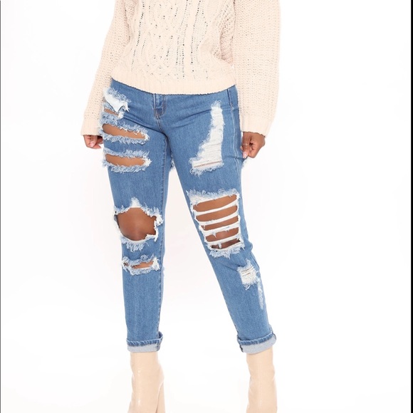 Fashion Nova Denim - Fashion Nova blue jeans